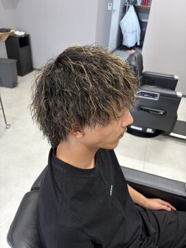 アケタ(AKETA) ツイストスパイラルパーマ&メッシュワンブリーチ