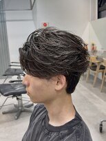 フィフス 渋谷(fifth) 渋谷フェザーパーマニュアンス大人ビジネスセンターパートパーマ