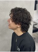 MEN’S HAIR/サーフカール/刈り上げセンターパート