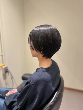 ミディアムヘア/暗めカラー/グランマッシュ/北九州/小倉