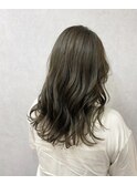 ゆる巻き×オリーブグレージュ☆【TELA HAIR土浦】