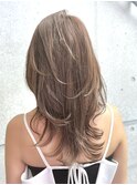 ミディアムレイヤーカット/20代30代40代/顔周りカットワンカール
