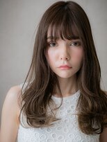 カバーヘア ブリス 北浦和(COVER HAIR bliss) 重めバング/ダークアッシュ/顔周りカット/ゆる巻きロングe