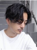 大阪梅田シャドウパーマ波巻きスパイラルパーマセンターパート