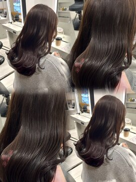 アフェクションカナヤマ(AffECTION kanayama) 韓国 レイヤーカット ブリーチ ダブルカラー 髪質改善