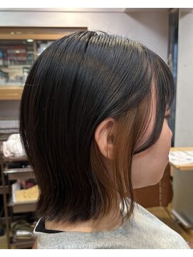 イグレック 庄内本店(igrek) ◆ナチュラルボブ×イヤリングカラー◆