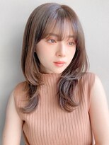 リヤン 表参道(lyann)&nbsp;サイドバングレイヤーカット結べるボブ艶感アンブレラカラー