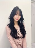 高知プルエクステカラー黒髪韓国ロング♪