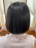 【根元メンテナンス】】 前髪カット+艶カラー ¥8,800