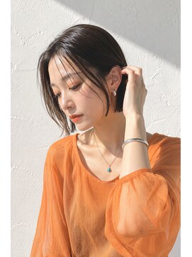 アッシュ 学芸大学店(Ash) ボブ/白髪ぼかし/大人女性/ナチュラルグレー/脱白髪染め