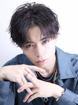 フレイバ 吉祥寺(FLAVA) シャドウパーマ センターパート ルーズパーマ メンズヘア