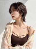 大人可愛い20代30代40代小顔ひし形ショートボブ前下がり
