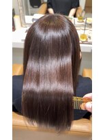 ヘアーアンドケア アミティエ(HAIR&CARE amitie)&nbsp;指通りなめらか♪艶感ミディアム縮毛矯正