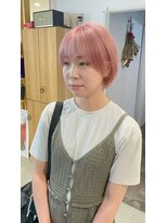 ハイク(HYKE)&nbsp;ピンクベージュ×丸みショートボブ