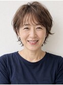 【HEY 松本】くせ毛風大人ショート×マロンベージュ