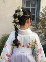 ラポール 蟹江(RAPPORT)&nbsp;【和装ヘア】華やか編み込みアレンジで小顔見せ