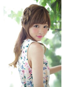 ヘアーメイクジェンテ(hair make gente) 編みこみハーフアレンジ