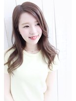 ディー(dee)&nbsp;dee ほつれロング×ラベンダーアッシュベージュ