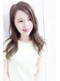 dee ほつれロング×ラベンダーアッシュベージュ
