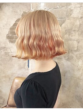 マギーヘア(magiy hair) ミルクティーインナーオレンジ［magiyhair西部笑］