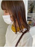 【NAiVE hair】インナーカラー オレンジ