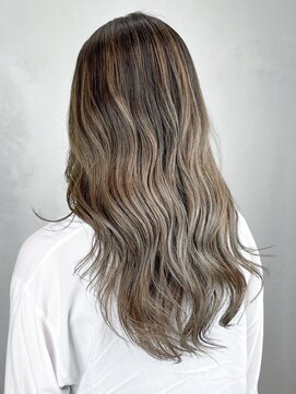 アイティーバイアルバム 八王子店(IT by ALBUM) ワンブリーチバレイヤージュ_ショコラベージュボブルフ_ba340602