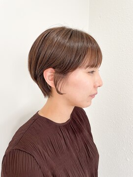 ラシク(racic) 【racic】耳かけショート×ショコラベージュ10代20代30代40代