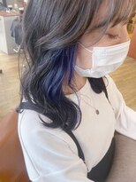 オプティマヘアー(Optima Hair)&nbsp;さりげなく可愛いブルー系インナーカラー♪