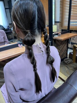 オーブ ヘアー リリー 博多2号店(AUBE HAIR lily) タイト系編みおろしヘアアレンジ！