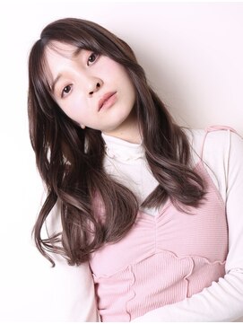 バーニー(BARNEY) 似合わせ大人姫カット美髪ゆるカールシアーカラーセミロング0505