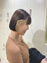 アオ(AO。)&nbsp;まとまるボブ/インナーカラー/インナーベージュ