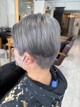 シエル 千葉店(CIEL) 【メンズ】ブリーチカラー*グレー