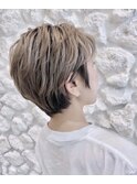 Moana【川口】#ショート#バレイヤージュ#ミルクティー