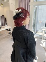 卒業式/袴着付け/袴ヘアセット/袴ヘアアレンジ/袴ヘア