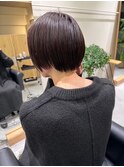 大人可愛い丸みボブピンクラベンダーベージュベビーピンク