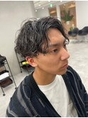 波巻きパーマツイストスパイラルパーマメンズカット名駅名古屋