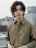 キャンバス バイ ネオリーブ 横浜西口(Canvas by neo.)&nbsp;フェザーパーマ/センターパート/ニュアンスパーマ/マッシュ/横浜