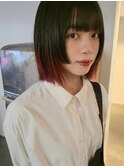姫カット 似合わせカット デザインカラー 毛先カラー
