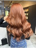バレイヤージュ、ハイライト、レイヤーロング、グレーベージュ