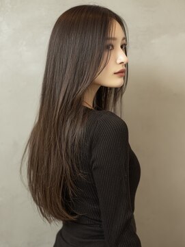 エダ 鎌倉(edA.) 小顔ロング＃髪質改善＃白髪ぼかし＃鎌倉＃40代＃グレージュ