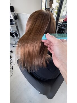 エン 久安(en.) 20代30代40代艶感◎アプリコットオレンジくびれヘア