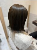 切りっぱなしボブ/外ハネ