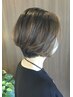 【平日・夕方限定】白髪染めリタッチ＋カット　税込￥8800
