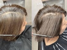 【ショートと相性抜群！】ブリーチなしでダメージレスに叶えるMILSHEの「白髪ぼかし」カラー