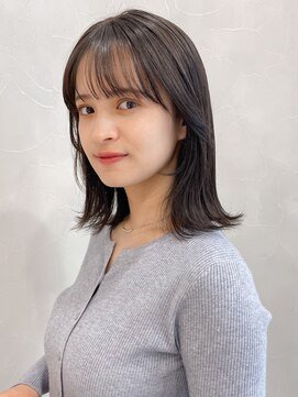 アグノス 青山(Agnos) ココアベージュグラゲヘアーくびれ小顔オリーブグレー