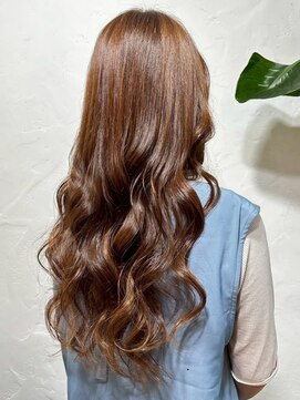 リコ 池袋東口店(Liko) ブラウンベージュカラー 顔周りカット 髪質改善 20代 艶髪