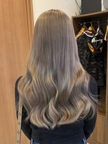 ラピステン 福岡天神 大名店(Lapis) ブリーチ/ダブルカラー/ハイトーン/ホワイトグレージュ/髪質改善