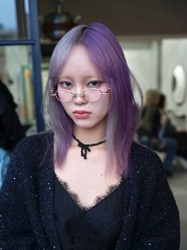 原宿/ウルフカット レイヤー デザインカラー ルーツカラー 