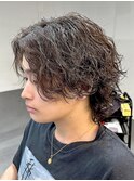 《BLEACHi石垣》ウルフ×波巻きシャドウパーマMIX