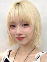エジョン 三鷹店(Aejon)&nbsp;三鷹レイヤーカット韓国ダブルカラー顔周り前髪カットボブ